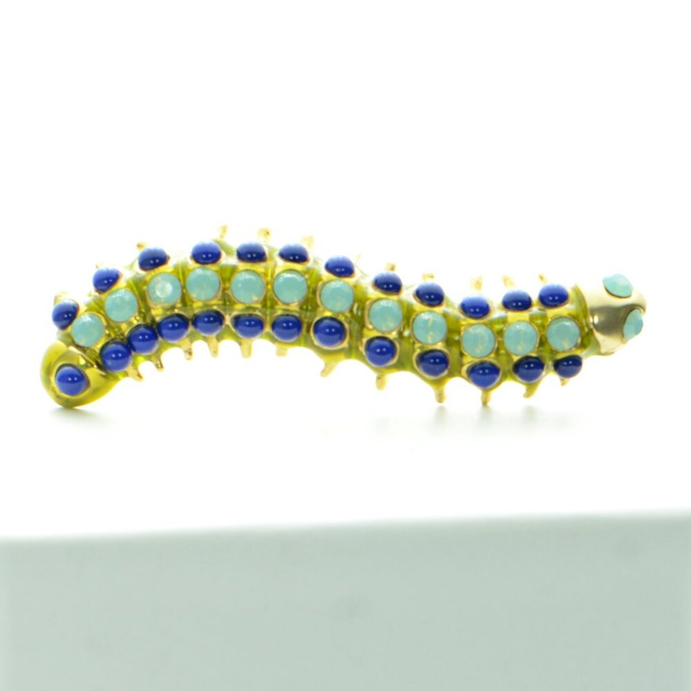 Vintage KJL Kenneth Jay Lane Caterpillar Pin Brooch